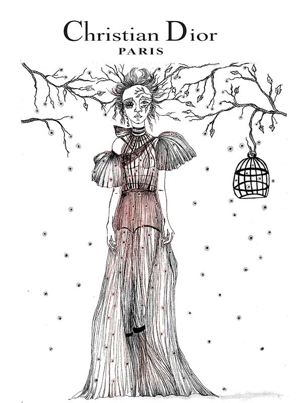 Proyecto Dior - Ilustración para artículo