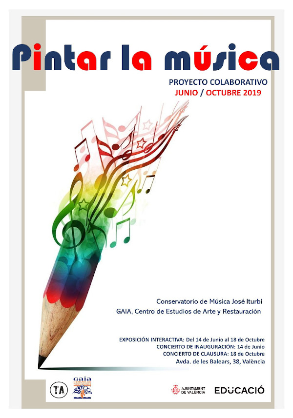 Cartel del Proyecto Pintar la Música