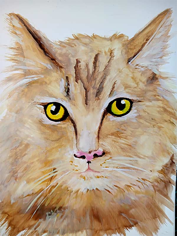 Pintar con gouache - Ilustración terminada